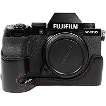 MUZIRI KINOKOO Hülle Für Fujifilm X-S10 – PU-Leder, Schwarz, Mit Griff, Schutz Für Kameraboden