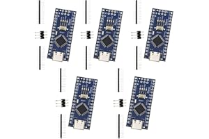 TANMOTE Nano V3 Board Set, 5 Stück Mainboards mit 232 Mikrochip 5V 16M Mikrocontroller Kompatibel mit Arduino IDE, USB C Interface