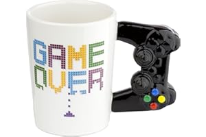 Puckator Mug à Anse Décorée - Manette de Console Vidéo GAME OVER