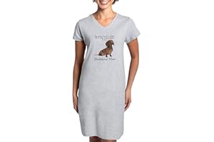 CafePress Dachshund Mom Women's Nightshirt, Soft Long Pajama Shirt, Cotton PJs/Pyjamas