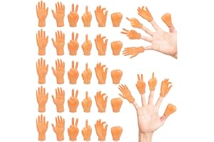 BLLREMIPSUR 30 Pcs Tiny Hands, Mini Finger Puppets - Little Hands Game Prank Tiktok Toys for Children, Pet, Cats, Games Party