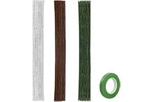 JRSHIRLEYLTD 150 fils pour fleurs de couleur vert clair, 21 jauge pour fêtes, bricolage