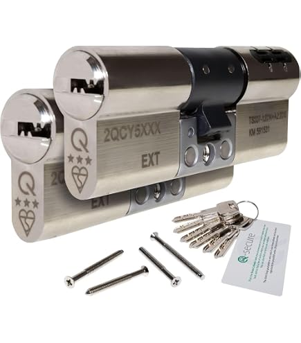 3-Pack Keyed Alike Profile Cylinder Door Locks With 9 Keys – Silver, Easy Install