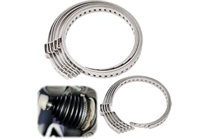 CJMUQHEHH Lot de 10 colliers de serrage pour joints homocinétiques, colliers de serrage métalliques réglables pour soufflets de joint homocinétique, 5 grands et 5 petits colliers pour la plupart des voitures