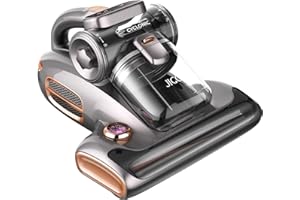 JIGOO Aspirateur Anti Acariens pour Matelas avec Lumière UV, 700W 15kpa Punaise de Lit élimine 99,9%, Affichage LED, 72dB Design Silencieux sans Bruit