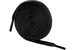 knardo 2 PAIRS 4 Laces for Trainers, 8mm Wide Flat Shoelaces, replacement Shoe Laces for Trainers, Convers, High Top converse, Running Shoes, Suitable for Kids, Men and Women.