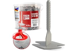 Nivilli SPINNY - 250 tiradores/ancho de junta 2mm - grosor del material 3-15mm / Un sistema de nivelación técnicamente superior