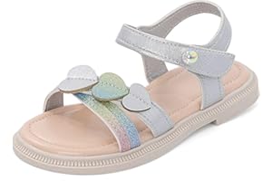 MASOCIO Sandalias Niña Verano con Punta Abierta Sandalias de Vestir para Niña 27-35 EU