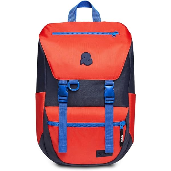 INVICTA Alpino Mini Backpack, Daypack, Bag, Italian Design with Leather Details; Lightweight and Compact for Travel and Excursions, Women, Men & Teenagers, Blue Fashion