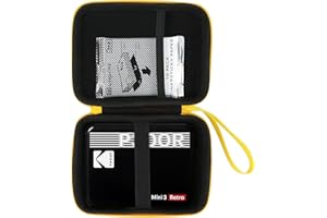 Aenllosi Valigia Scatola Borsa Custodie Per Kodak Mini 3 Retro/Mini Shot 3 Retro Combo 3 Stampante Per Foto Portatile（Nero）