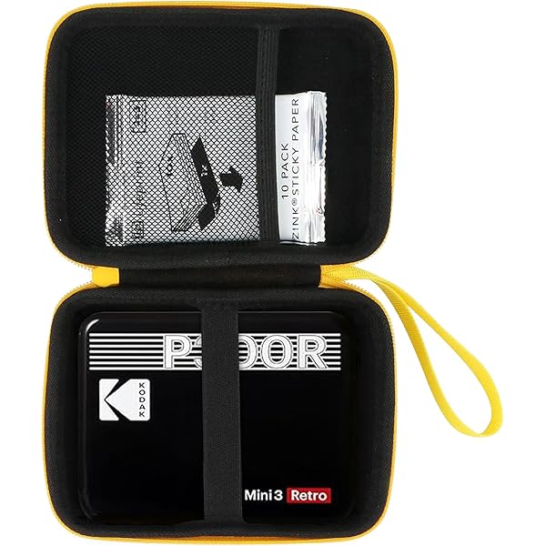 Étui De Protection Dur Pour Kodak Mini Shot 2 / Mini 2 Era - EVA + Nylon, Avec Poignée Et Sangle Intérieure