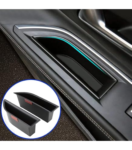 YEE PIN Set Di 2 Organizer Per Portiere Anteriori Compatibili Con Citroen C5 X 2022+ – Vani Portaoggetti In ABS Per Posacenere, Telefono E Piccoli Oggetti - 4