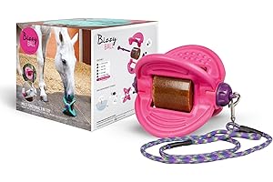 LIKIT Bizzy Ball Horse Toy Pink | Bizzy Lick Holder, Reduce Boredom in Horses | Innovative Design | Peppermint Essential Oil included | 847g