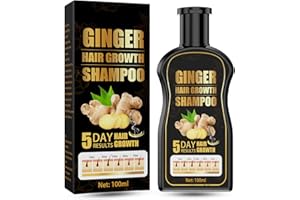 KAYZON Natural Organic Ginger Shampoo Promotes Hair Growth, Anti-dandruff & Anti-itching for Hair Loss Women & Men (1pcs)