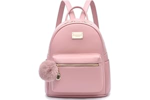 I IHAYNER Women Fashion Backpack Purse Leather Flap Rucksack Convertible Mini Backpack School Bag with Tassel Casual Daypack for Girls