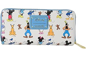 Loungefly Disney Mickey Mouse Friends Vorwrts und Rckwrts Mini plecak Geldbrse