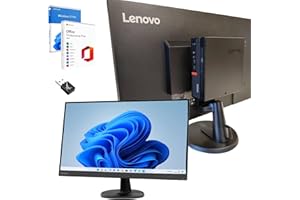 Lenovo Computer 27 Pollici Core i7 Fino a 3,80 GHz 32GB Ram 1000GB SSD Win 11 Pro Office 2021 Pro DvD RW Garanzia 36 mesi