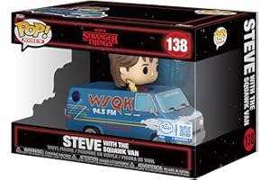 Funko POP! Rides Deluxe: Stranger Things Season 5 - Steve with the Squawk Van - Figura in Vinile da Collezione - Idea Regalo - Merchandising Ufficiale - Fantasy Fans