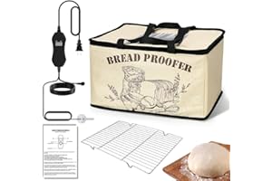 Lwuey Caja de Fermentación para Hacer Pan - Fermentadora de Masa Armario de fermentación Plegable con Control Preciso De Temperatura Calentador (50-113 ℉) para Hornear Pan,Yogur