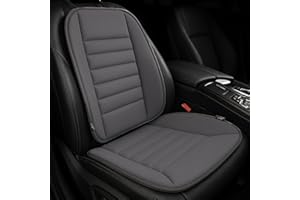 Xtremeauto Car Seat Cushion with Back Support Pillow – 2-Piece Memory Foam Seat & Lumbar Support Set for Pain Relief and Posture – Ergonomic Comfort Cushion for Car, Van, Office, or Truck (Grey)