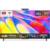 TCL 163.9 (65 inches) 4K Ultra HD Certified Android Smart QLED TV 65C725 (Black) (2021 Model) | With Video Call Camera