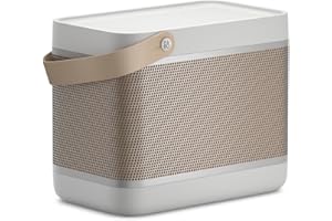 Bang & Olufsen Beolit 20 Potente Altavoz Bluetooth Inalámbrico Portátil para Uso en Casa y Exteriores con Sonido de 360 Grados y Cargador Inalámbrico Qi Integrado para Teléfono Grey Mist