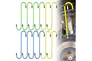 BORDEAG Bremssattel-Aufhängerhaken,12 StüCk Bremssattel Haken Mit Gummispitzen,Bremssattelhaken,Bremssattel Aufhänger Haken,BremssattelaufhäNger Für Bremsen,Aufhängeachse,Scheibenbremse,Arbeiten Zum Aufhängen