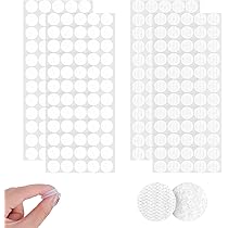 1400 Pezzi Adesivi Tondi Bifacciali - 10 Mm E 20 Mm - Forte Presa Per Oggetti Leggeri - Foto 6