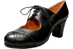 Menkes Zapato Flamenco Modelo Debutante Calé Mujer Piel con Clavos