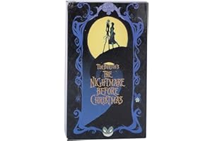 Haowecib Tarot Cards, The Nightmare Before Christmas 78 Papers Fortune Telling Tarot Deck Portable Fun Vivid Pattern Bright Color Eco‑Friendly Fate Divination Cards for Family Party Friends English