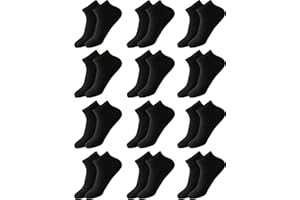 MOCOCITO Calzini alla Caviglia Corti Sportive 8/12 Paia Uomo Donna Calze Corte Punta Senza Cuciture in Cotone Traspiranti Elastiche per Corsa Palestra Ciclismo, Calze Estate Autunnali Taglie 35-46