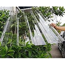 GFK Wellplatten Transparent - 0.9x1.6m Dachplatten Mit 80% Lichtdurchlässigkeit