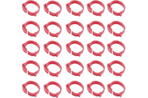 Easy-topbuy Jambe Anneau Cuisse Poulet Bandes Cuisse Volaille Volailles Poules Canards Bagues Cuisse d'oie Bagues Taille Ajustable Étiquette Numérique 001-100 Numéroté 3 Couleurs Choisir