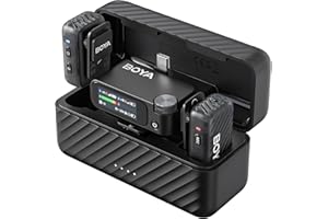 BOYA BOYAMIC 2 Micro Cravate sans Fil pour iPhone 15/16, Android, Mini Micro, Appareil Photo,Réduction de Bruit IA, 48 KHz/32 Bit, Mémoire 8G, Microphone pour Smartphone Contrôle Via Appli, 300m, 54h