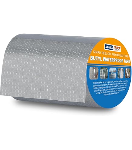 Nastro Butilico Sigillante STOBAZA Per Riparazioni – 2 Rotoli Di Nastro In Alluminio Impermeabile, Resistente Alle Intemperie, Per Tetti, Finestre, Tubi E Auto