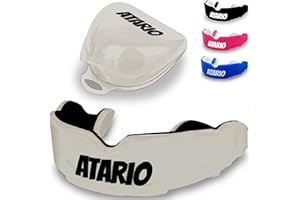 ‎ATARIO ATARIO® Mundschutz Mit Perfektem Halt [Inkl. Transportbox] - Zahnschutz Kampfsport [BPA-frei] - Für Boxen, Kickboxen, Muay Thai, MMA, Football - Herren & Damen - Mouthguard