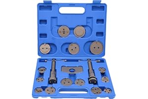 DASBSTE 18-TLG. Universal Bremskolbenrücksteller Satz - Bremskolbenrücksteller Rückstellwerkzeug - Bremssattel Kolben KFZ Bremskolben Werkzeug
