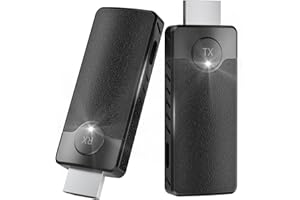 AIMIBO Trasmettitore e Ricevitore HDMI Wireless, Dual Band 2.4G/5.8Ghz, Trasmettitore e Ricevitore Tv Wireless 1080P, Streaming Video e Audio Per Box/Pc/Computer/Fotocamera Su Tv/Proiettore/Monitor