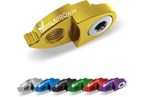 IMPALAPRO Bike Extenseur de Levier de Vitesse - Prolongateur de Patte - Extension Cadre de Vélo - Rallonge de Crochet de Queue (Or)