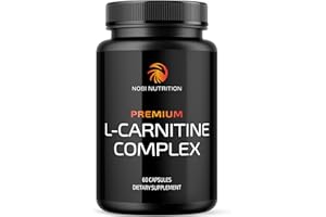 NOBI NUTRITION L Carnitine 1100mg | Performance, Fitness, Energy & Metabolism Support Supplement for Men & Women | L-Carnitine L Tartrate Complex to Support Thermogenesis & Weight Management | Vitamin D | 60 Tablets