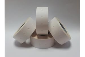 TRS ONLINE CT1 22mm x 12mm (also known as 21mm x 12mm) Price Gun Labels - White Peelable - 15 Rolls / 15,000 Labels