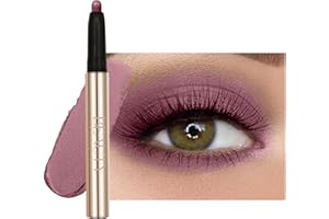 SONGVISON Fard a Paupiere et Ombre à Paupières,Bâton d'Ombre à Paupières, Kit de Maquillage pour les Yeux, Naturel & Shimmer Shades Contour Stick,Bâton d'Ombre à Paupières 08 Glamour violet mat