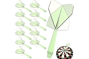 Pyroclasia Ailettes de fléchettes avec tiges pour fléchettes avec filetage 2BA et ailettes en un accessoire de fléchettes souples