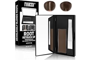 NAILGELER Retoca Raíces de Polvos Minerales de Aspecto, Retocador de raíces en polvo, Corrector para las raíces del cabello, Corrector capilar para cubrir canas Tinte de pelo que, 6.5g (Marrón Medio)