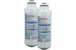 UNIONFILTER Ersatzkartusche für Wasserfilter "Union 4" Externer Kühlschrankfilter für SbS Kühlschrank. Filter Pack ohne Kopf (2-er Pack)