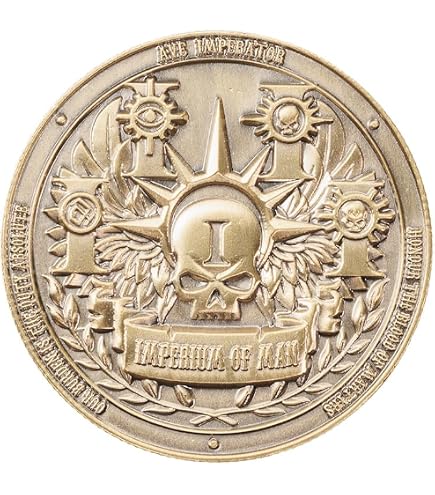 Orivin Compatible con la moneda coleccionable Imperium of Man de Warhammer 40k (1 unidad