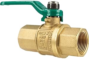 HERMANN SCHMIDT UNIWATER 1/2 Zoll - DN 15 Trinkwasser-Kugelhahn mit Stahlhebel lang, Innengewinde x Innengewinde