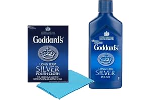 ORNACH® Silver cleaner for jewellery | Goddards silver polish & silver polishing cloth | silver cleaning cloth | silver cloth for cleaning silver jewellery | silver jewellery cleaner solution