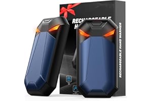YAZEKY Calentador de Manos, 6000mAh Calentador de Manos Recargable 2 en 1, Calienta Manos de Bolsillo con 3 Niveles de Calor para Camping, Golf, Regalos Tech para Hombres, Mujeres, Invierno, Navidad