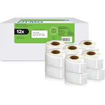 Étiquettes Compatibles Dymo 11352 - 10 Rouleaux 25x54 Mm - Pour LabelWriter 550, 5XL